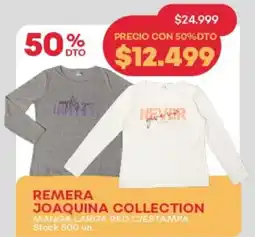 Supermercados Tadicor Remera joaquina collection oferta