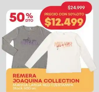 Supermercados Tadicor Remera joaquina collection oferta