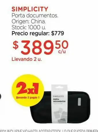 Farmacity Porta documentos simplicity oferta
