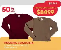 Supermercados Tadicor Remera joaquina corta darlon rulote oferta