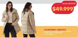 Supermercados Tadicor Campera abrigo mujer joaquina corta/larga oferta