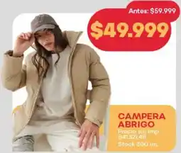 Supermercados Tadicor Abrigo campera oferta