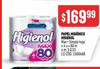 Makro Papel higiénico higienol oferta