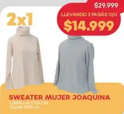 Supermercados Tadicor Sweater mujer joaquina lanilla color oferta