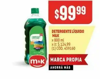 Makro Detergente liquido m&k oferta