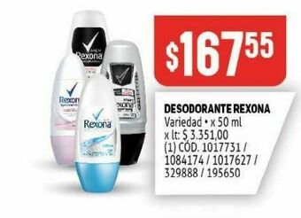 Makro Desodorante rexona oferta