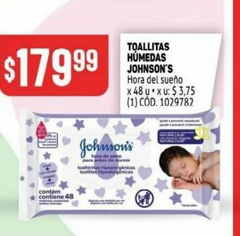 Makro Toallitas humedas johnson's oferta