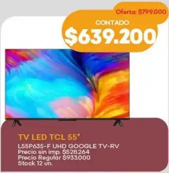 Supermercados Tadicor TCL Tv led 55" oferta