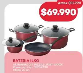 Supermercados Tadicor Ilko batería oferta
