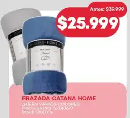 Supermercados Tadicor Frazada catana home oferta