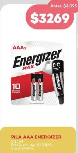 Supermercados Tadicor Energizer pila AAA oferta
