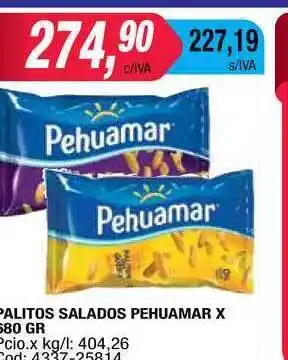 Maxiconsumo Pehuamar Palitos Salados x 80gr oferta