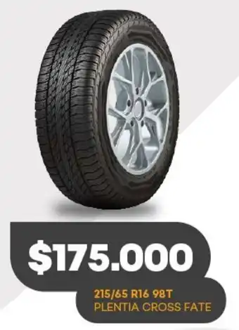 Supermercados Tadicor 215/65 R16 98T Plentia cross fate oferta