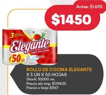 Supermercados Tadicor Elegante rollo de cocina oferta