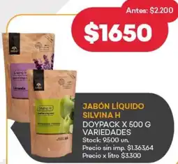 Supermercados Tadicor Silvina h jabón líquido oferta