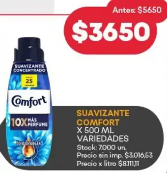 Supermercados Tadicor Comfort suavizante oferta