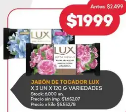Supermercados Tadicor Lux jabón de tocador oferta