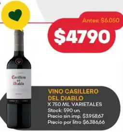 Supermercados Tadicor Casillero del diablo vino oferta