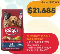 Supermercados Tadicor Purina dogui alimento para perro adultos oferta