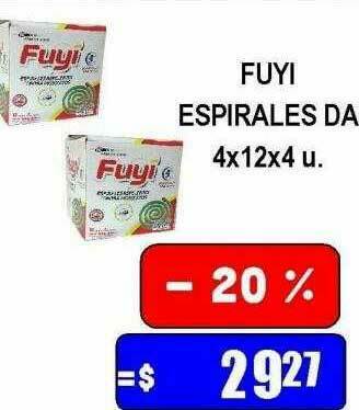 Dulcenter Fuyi Espirales Da oferta