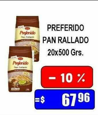 Dulcenter Preferido Pan Rallado oferta