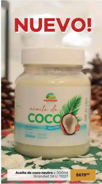 Aceite De Coco Neutro