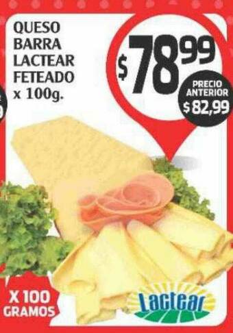 Supermercados Malambo Queso Barra Lactear Feteado oferta