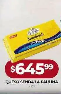Supermercados Tadicor Queso Senda La Paulina oferta