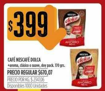 Supermercados Vea Café Nescafé Dolca oferta