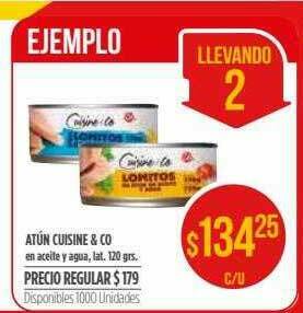 Supermercados Vea Atun Cuisine & Co oferta