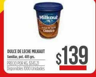 Supermercados Vea Dulce De Leche Milkaut oferta