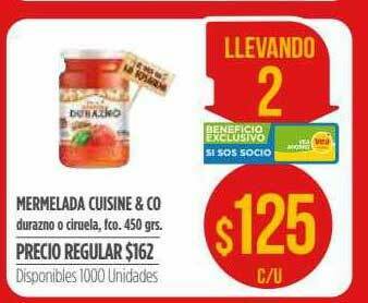 Supermercados Vea Mermelada Cuisine & Co oferta