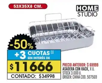 Coto Home Studio asadera con rack oferta