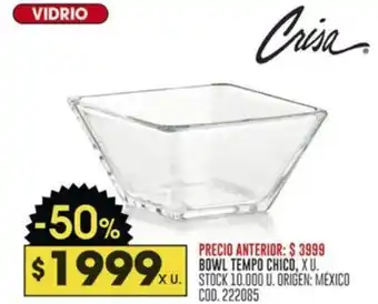 Coto Crisa Bowl Tempo Chico oferta