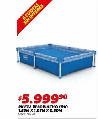 Ferniplast Pileta Pelopincho 1010 1.55m X 1.07m X 0.30m oferta