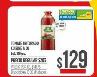 Supermercados Vea Tomate Triturado Cuisine & Co oferta
