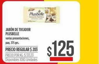 Supermercados Vea Jabón De Tocador Plusbelle oferta