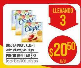 Supermercados Vea Jugo En Polvo Clight oferta