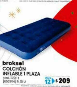 Trabuco Hogar Broksol Colchón Inflable 1 Plaza oferta