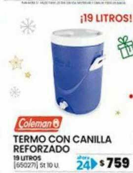 Trabuco Hogar Coleman Termo Con Canilla Reforzado oferta