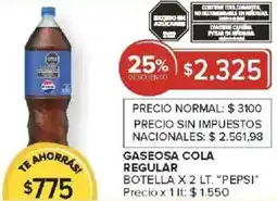 Carrefour Pepsi gaseosa cola regular botella oferta