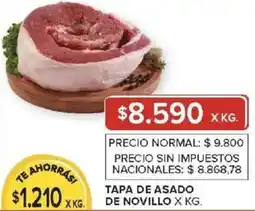 Carrefour Tapa de asado de novillo oferta