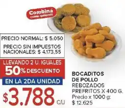 Carrefour Bocaditos de pollo rebozados prefritos oferta