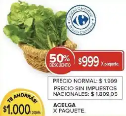 Carrefour Acelga oferta