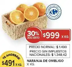 Carrefour Naranja de ombligo oferta