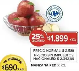 Carrefour Manzana red oferta