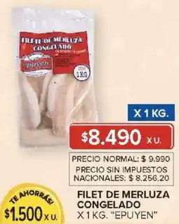 Carrefour Filet deepuyen merluza congelado oferta
