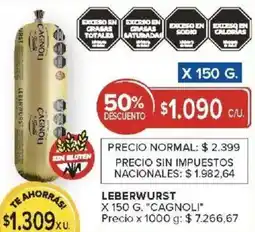 Carrefour Cagnoli leberwurst oferta