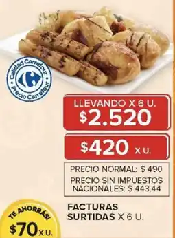Carrefour Facturas surtidas oferta