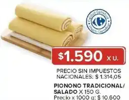 Carrefour Pionono tradicional/ salado oferta